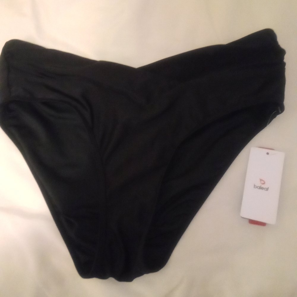 Women's V Cut Cheeky Bikini Bottoms High Cut Ruched Twist Front Swim Bathing Sui